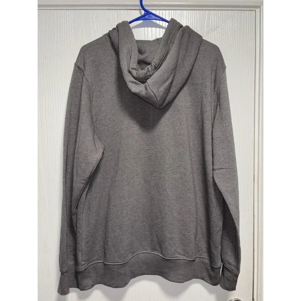 The North Face Hoodie Men's Large Never Stop Exploring Cotton Pullover Gray